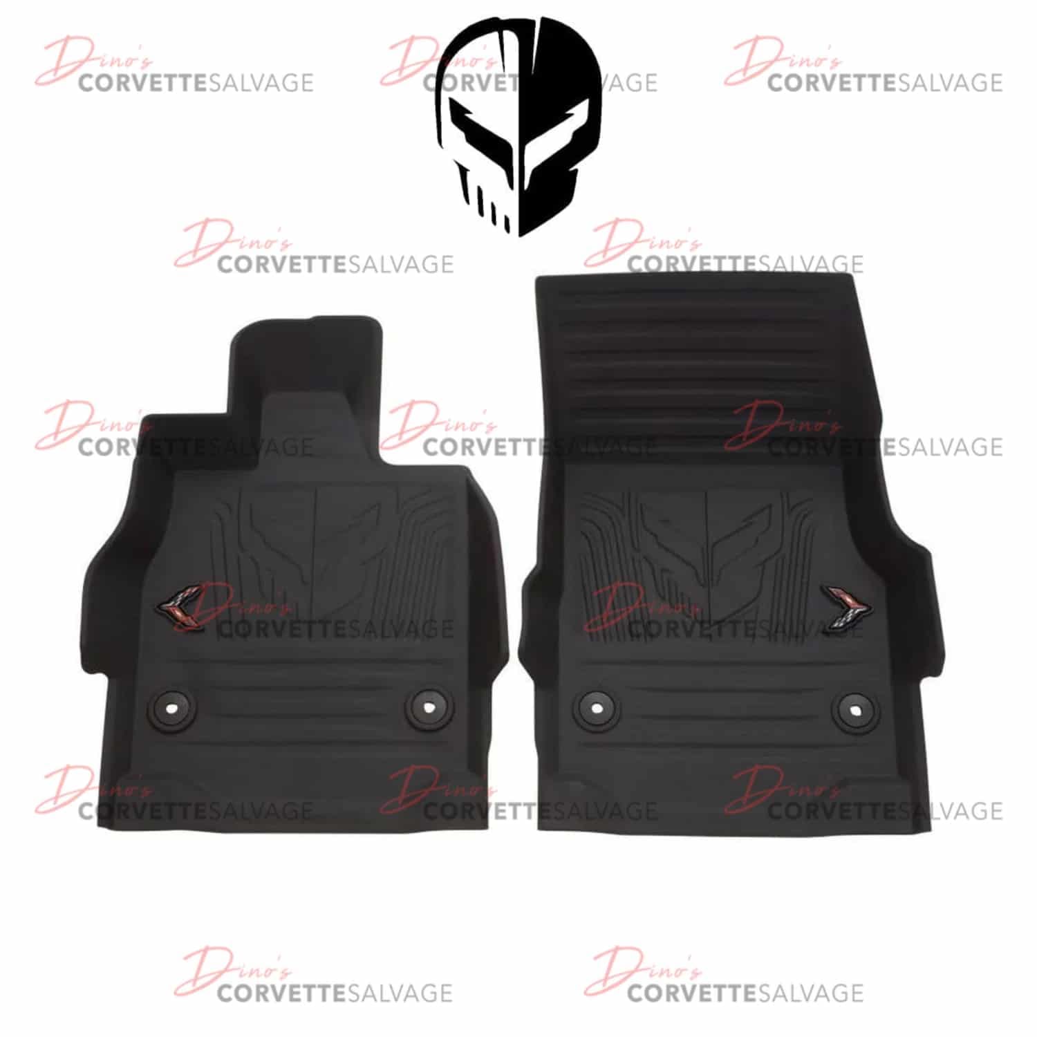 C8 New All Weather Jake Rubber Floor Mats 2020-2025