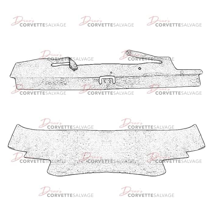 C4 Used Radiator Upper Air Deflector 1987-1996