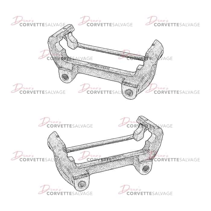C4 Used 13″ Heavy Duty Front Brake Caliper Mount Bracket 1988-1996