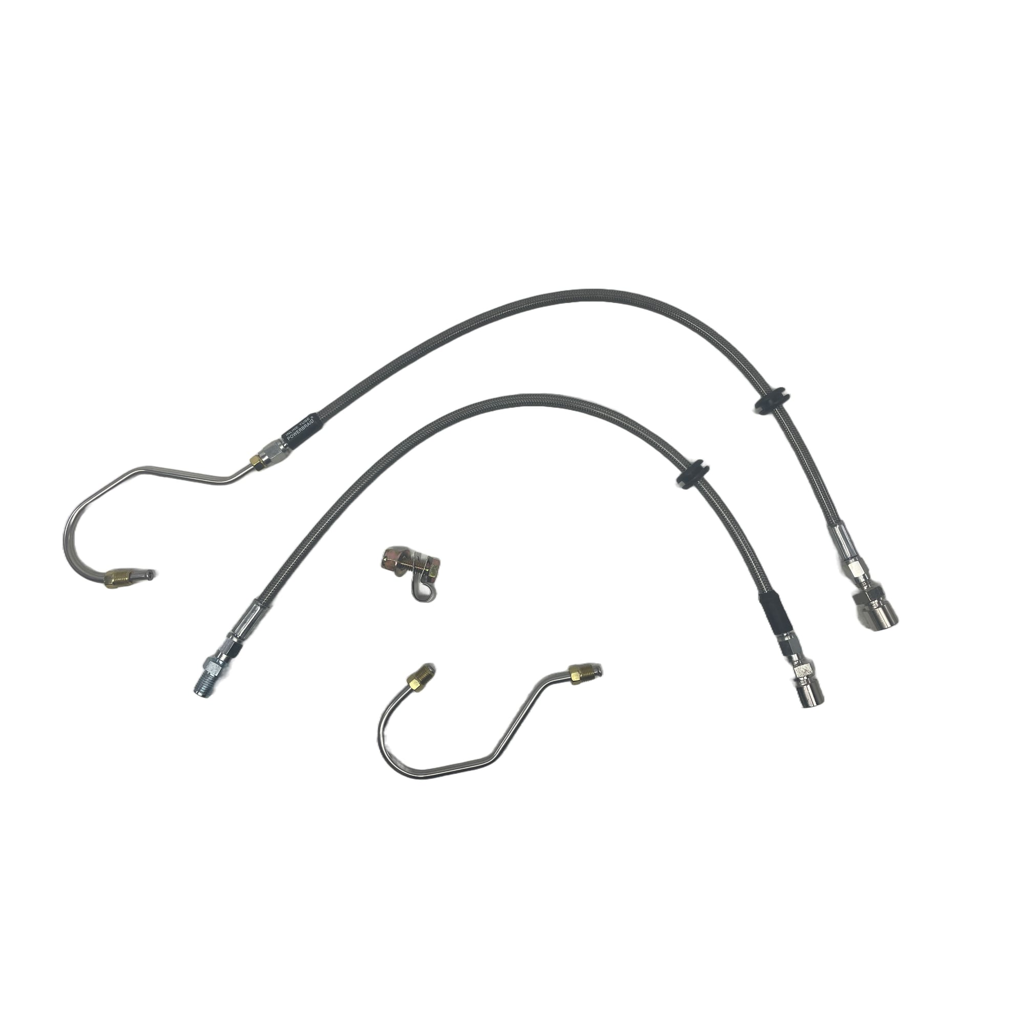 C2-C3 New S/S Line Kit For VanSteel HD Trailing Arms - For Use With OEM Calipers 1965-1982