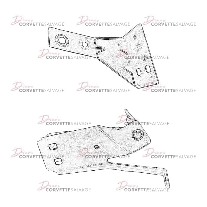 C4 Used Hood Release Handle Mount Bracket 1984-1996