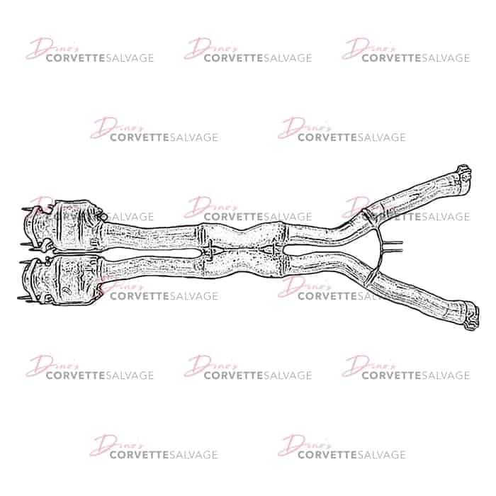 C7 Used Exhaust Mid Pipe 2014-2019