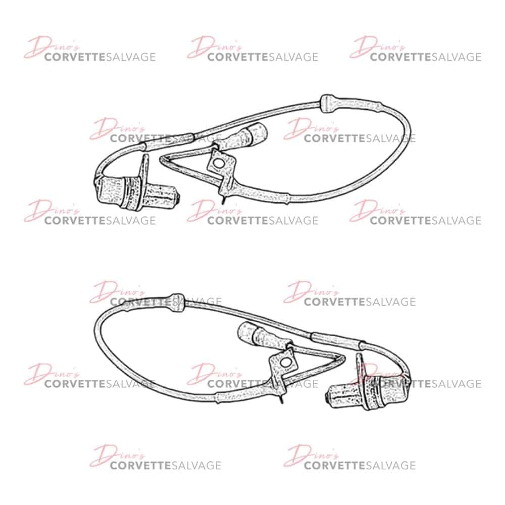 C4 Used Rear Wheel Speed Sensor 1995-1996