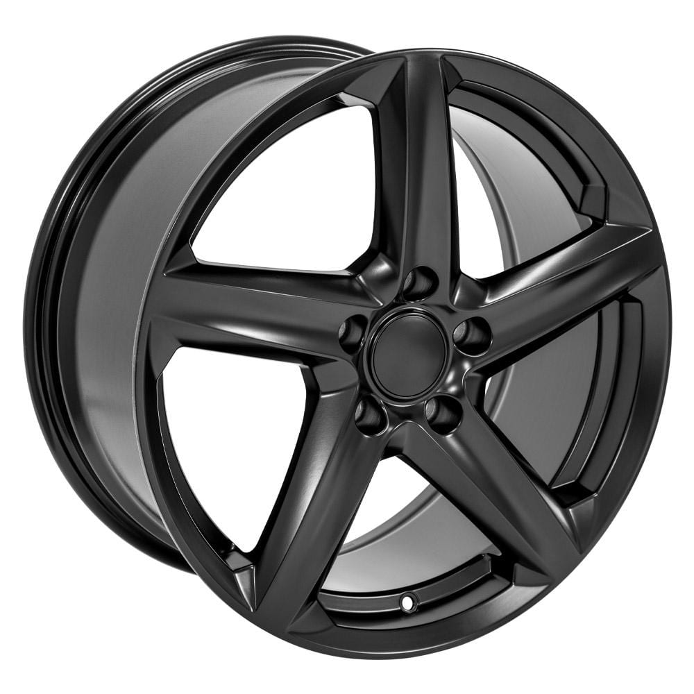C6-C7 New Satin Black 18x8.5 and 19x10 Wheel Set of 4 (CV02C) 2005-2019