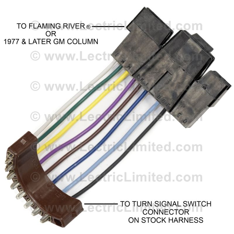 C2-C3 New Steering Column Turn Signal Switch Adapter Harness 1967-1968