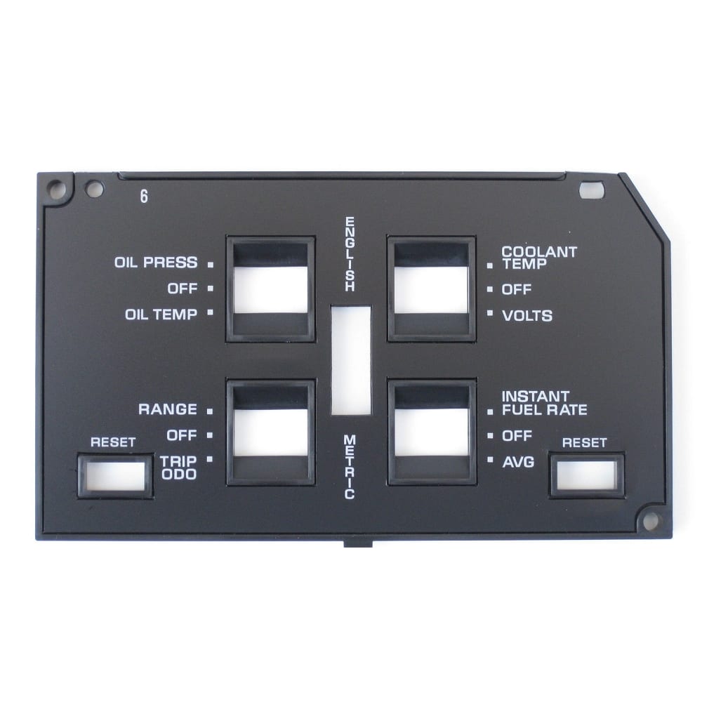 C4 New Information Center Face Plate 1984-1989