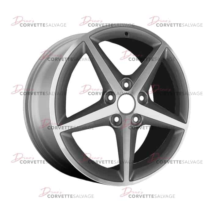 C6 Used Machined Front Aluminum 18x8.5 Wheel 2011-2013