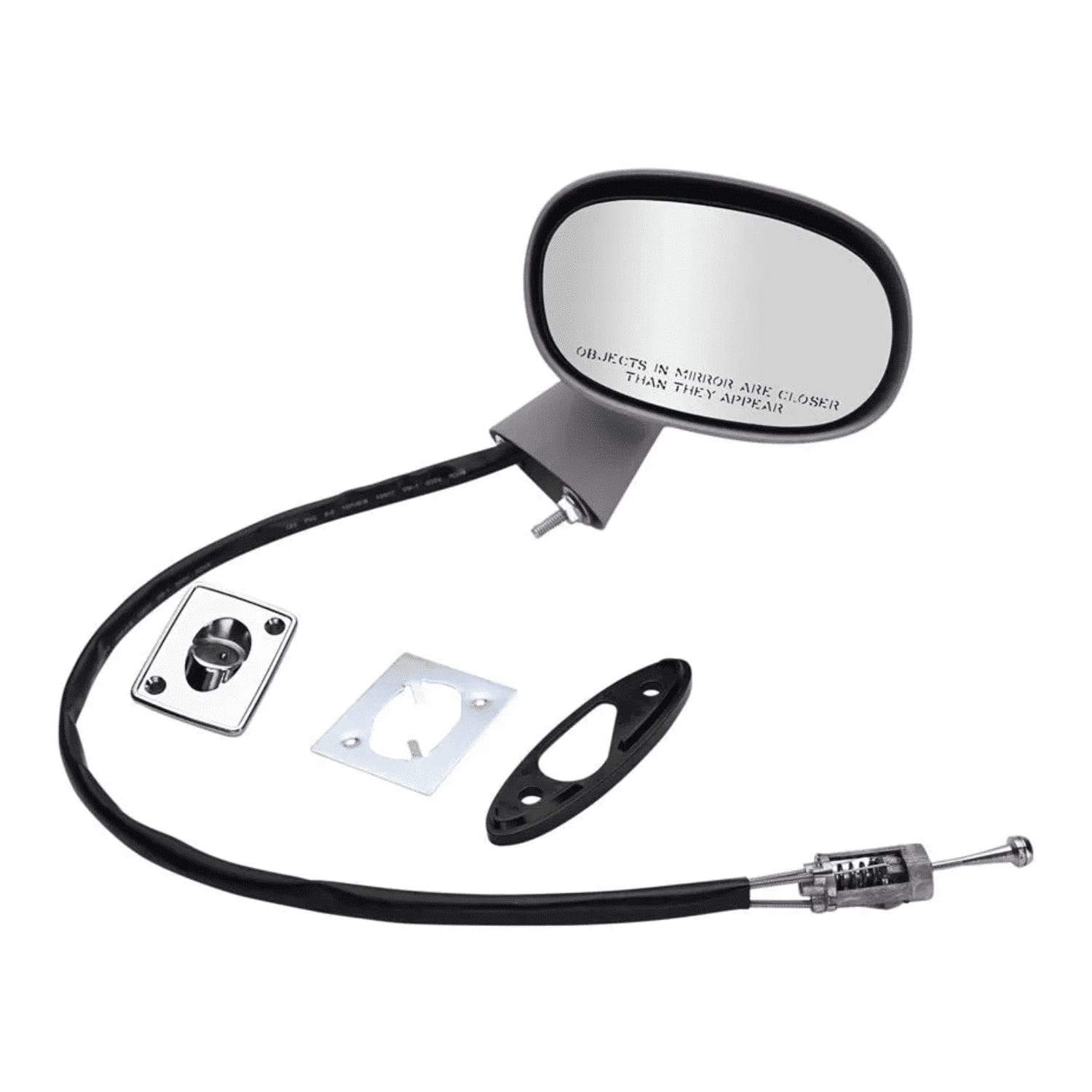 C3 New Passenger-Side Exterior Manual Sport Mirror with Remote