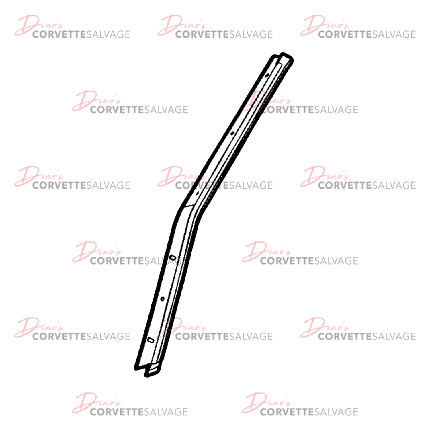 C6 Used Front Side Door Window Front Weatherstrip Retainer 2005-2013