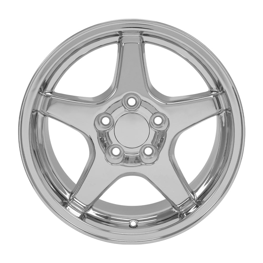 C4 New Chrome 17x11 Wheel (CV01) 1988-1996
