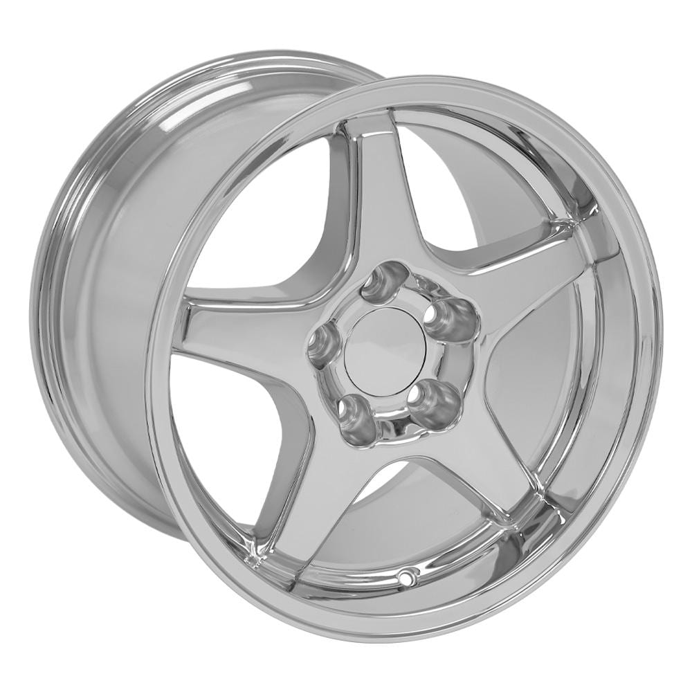 C4 New Chrome 17x11 Wheel (CV01) 1988-1996