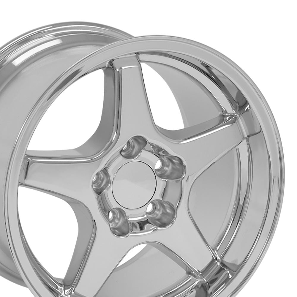 C4 New Chrome 17x11 Wheel (CV01) 1988-1996