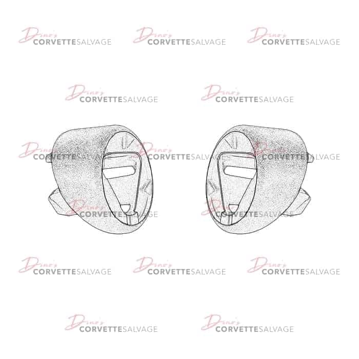 C6 Used Sunvisor Rod Bezel 2005-2013