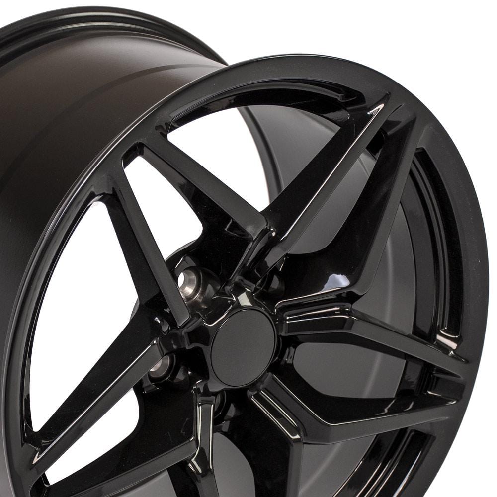 C4-C5 New Gloss Black 18x10.5 Wheel (CV31) 1988-2004