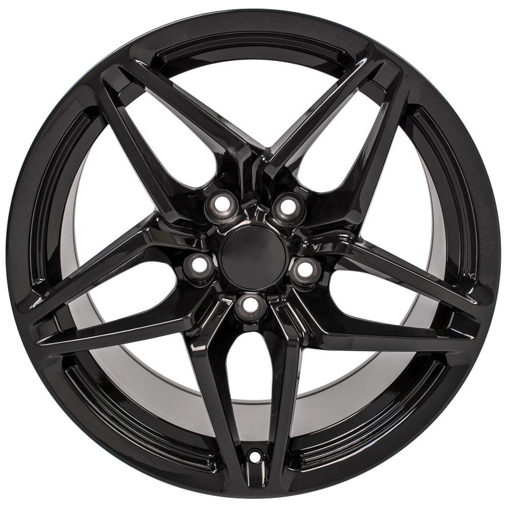 C4-C5 New Gloss Black 18x10.5 Wheel (CV31) 1988-2004