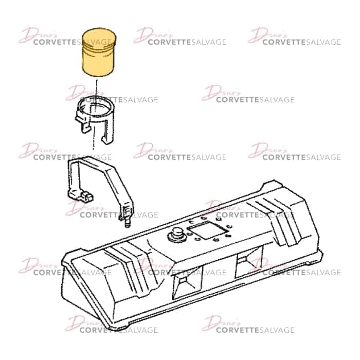 C4 Used Fuel Tank Evaporator Control Canister 1988-1991