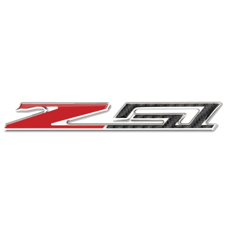C7 New Stingray/Z51 3in x 3/8in Domed Emblem - Carbon Fiber Look with Chrome Trim 2014-2019