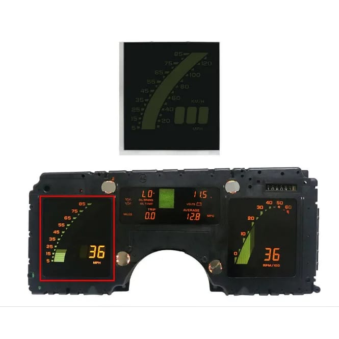 C4 New Digital Cluster Speedometer ONLY Display 1985-1989