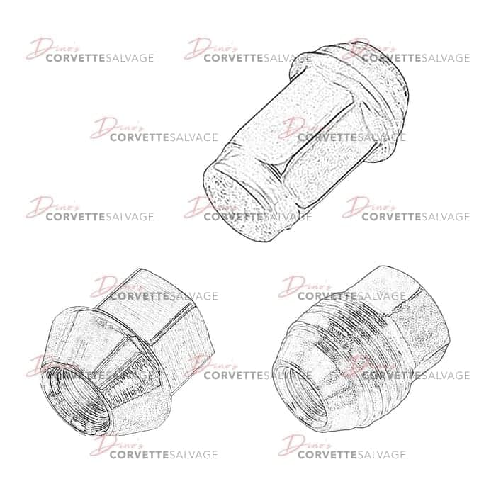 C5-C7 Used Wheel Lug Nut 1997-2019