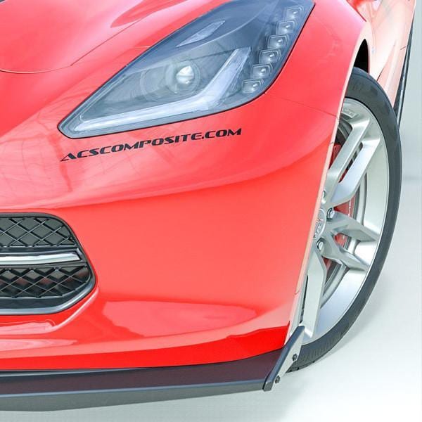 C7 New Stage 2 Winglets in Carbon Flash Black Paint 2014-2019