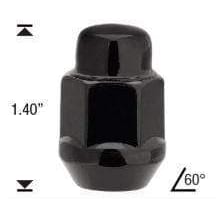 New C7 Black Wheel Lug Nuts 2014-2019