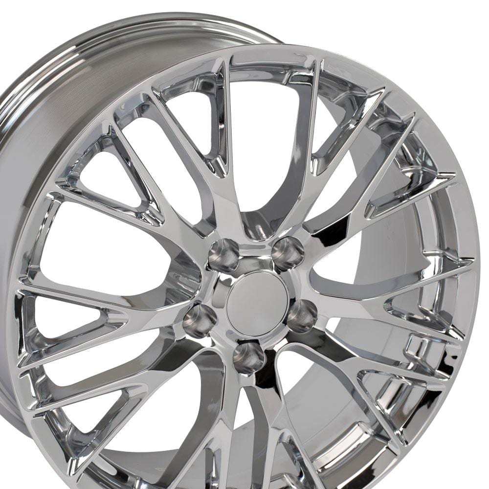 C6-C7 New Chrome 19x8.5 and 20x10 Wheel Set of 4 (CV22C) 2005-2019