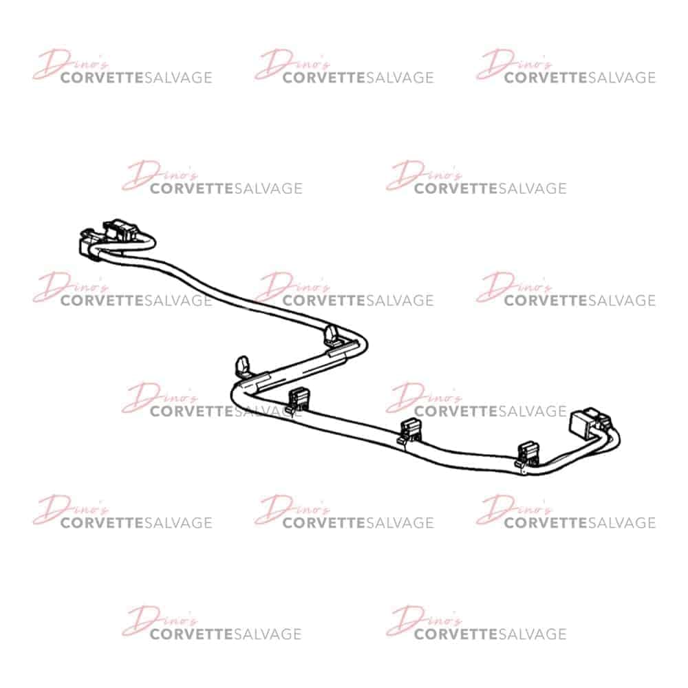 C6 Used Front Floor Console Accessory Wiring Harness 2011-2013