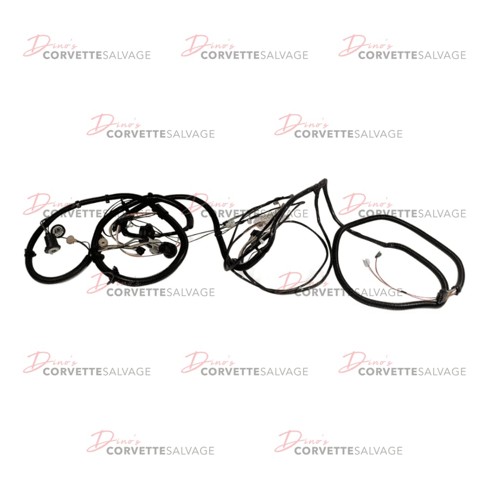 C3 New Rear Body & Taillight Wiring Harness with Rear Window Defroster 1982