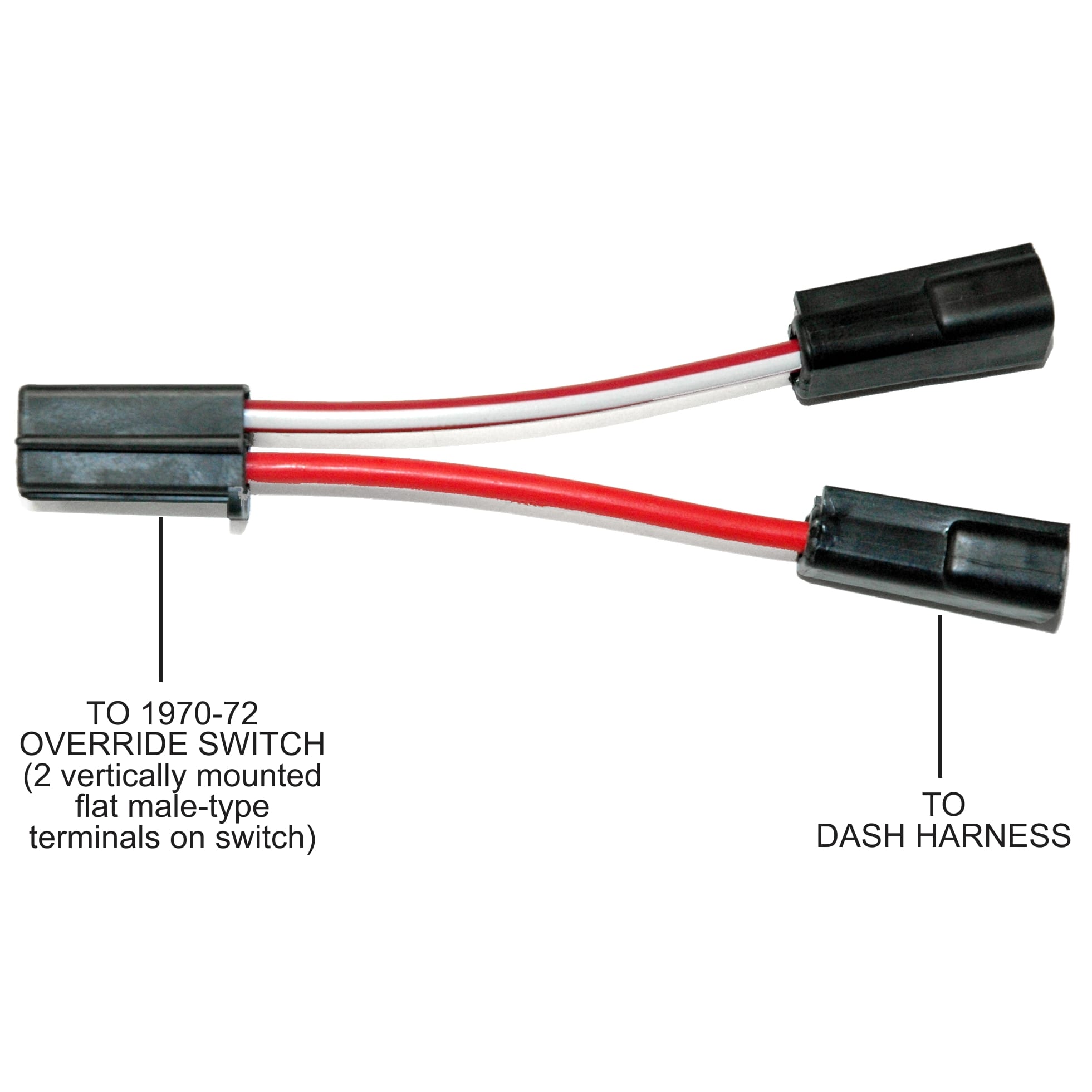 C3 New Windshield Wiper Override Switch Adapter Harness 1969