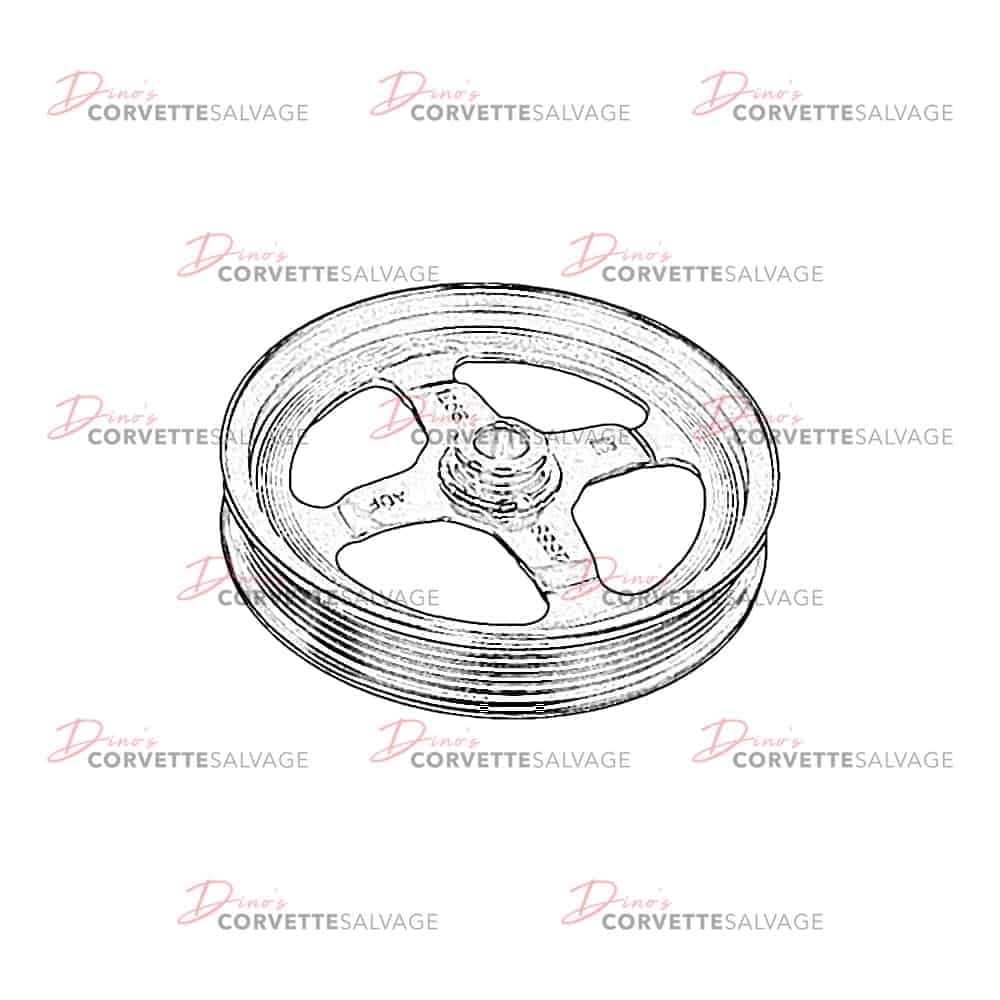 C6 Used Power Steering Pump Pulley 2005-2013