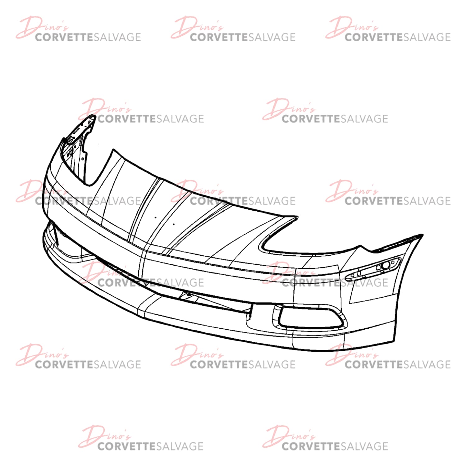 C6 Used Base Front Bumper Cover 2005-2013
