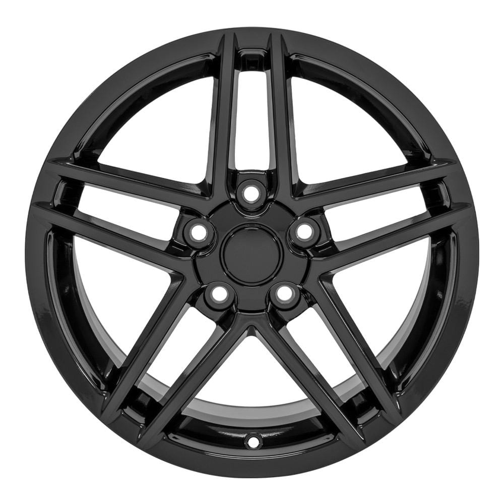 C4-C5 New Gloss Black 17x9.5 Wheel (CV07A) 1988-2004