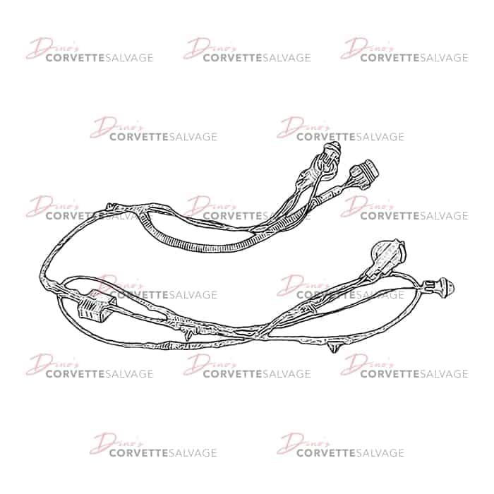 C5 Used Forward Lamp Wiring Harness 1997-2004