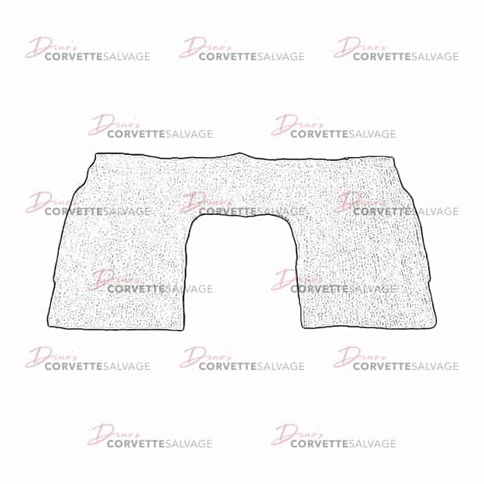 C6 Used Coupe Front Seat Back Body Panel Carpet 2005-2013
