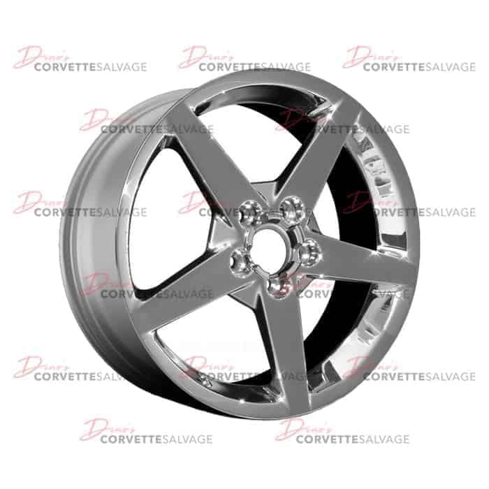 C6 Used Chrome Front Aluminum 18x8.5 Wheel 2006-2010
