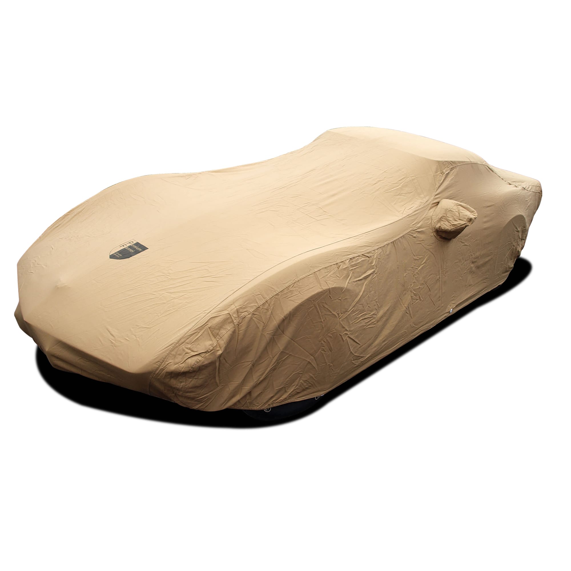 C3 New Premium Flannel Indoor Car Cover - Tan 1968-1982