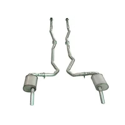 C3 New Exhaust System - Dual-L82 Auto 2 To 2.5 Inch-Low Profile Mufflers 1974-1979