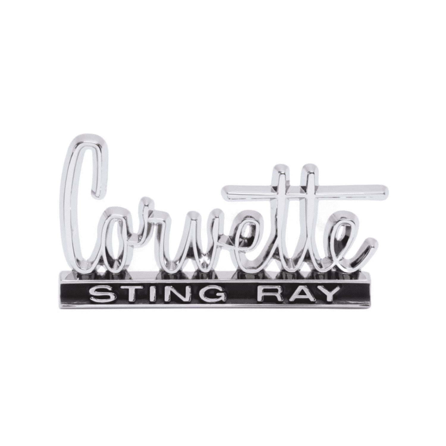 C2 New Glove Box Door Emblem 1966-1967