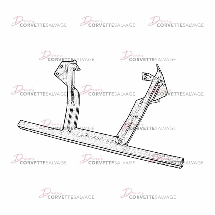 C4 Used Front Bumper Impact Bar Skid Plate, Tie Bar 1990-1996