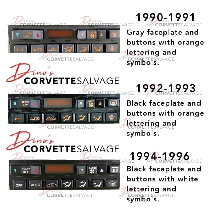C4 A/C Climate Control Panel Rebuilding Service 1990-1996 image 2