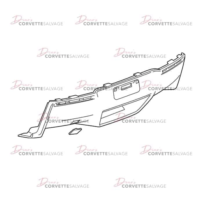 C7 Used Rear Lower Bumper Cover 2014-2019