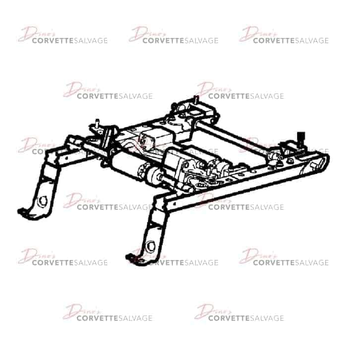 C6 Passenger-Side Power Seat Track Assembly Rebuilding Service 2005-2013
