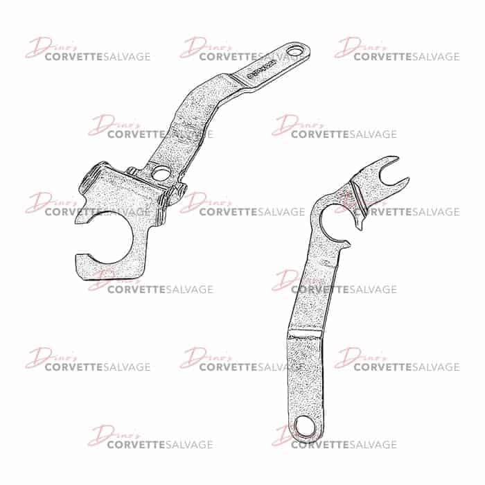 C5-C6 Used Automatic Transmission Range Selector Lever Cable Bracket 1997-2013