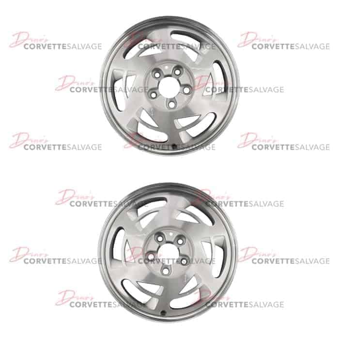C4 Used Machined Front/Rear Aluminum 17x9.5 Wheel 1988-1989