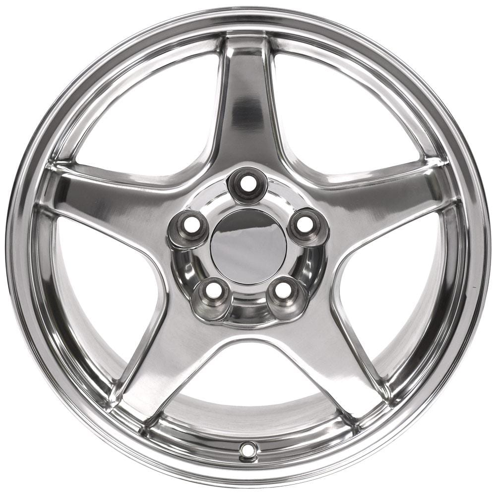 C4 New Polished 17x9.5 Wheel Set of 4 (CV01) 1988-1996