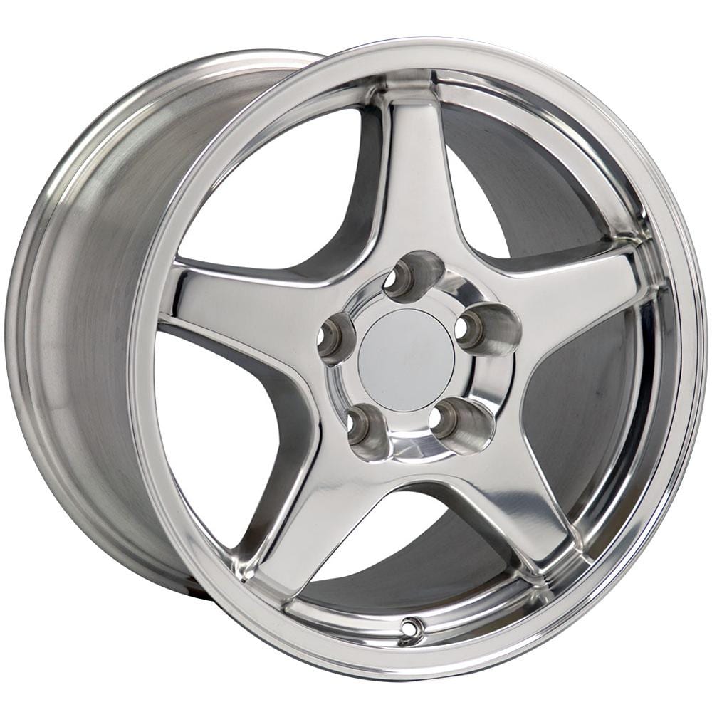 C4 New Polished 17x9.5 Wheel Set of 4 (CV01) 1988-1996