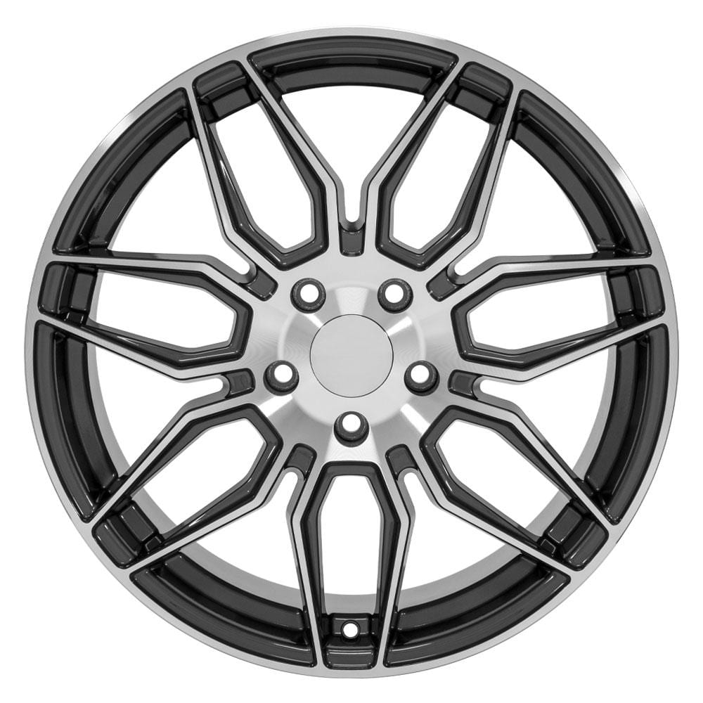 C8 New Gloss Gunmetal Machined 19x8.5 and 20x11 Wheel Set of 4 (CV03D) 2020-2026