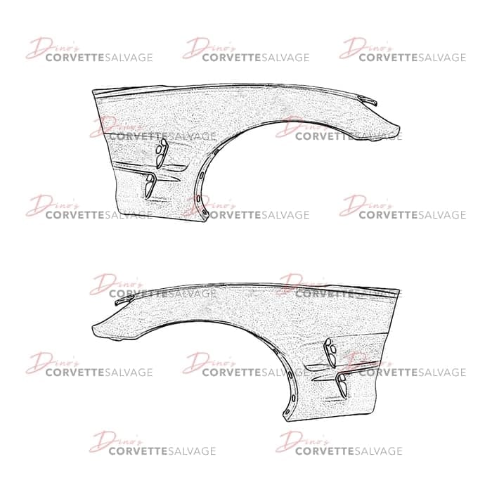 C6 Used ZR1 Front Fender 2009-2013