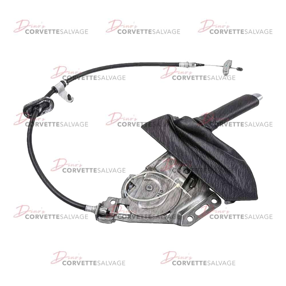 C6 Used Black Parking Brake Lever with Black Stitching 2005-2013