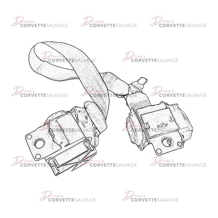 C5 Used Convertible Seat Belt 1998-2000